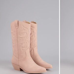 Windsor Blush Heeled Western Boots